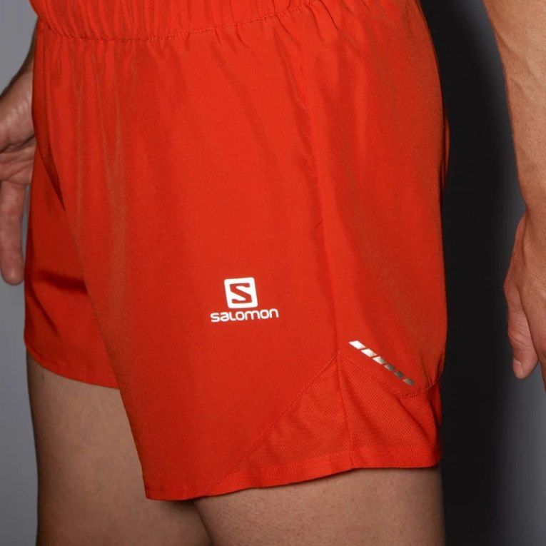 Red Salomon Cross Rebel 5'' Men's Shorts | IE SN0382